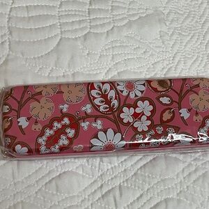 Vera Bradley Blush Pink Pencils in Keepsake Metal Case